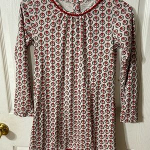 EUC Lila and Hayes Caylin Girls Dress Pink Wreath Sz 10 100% Pima Cotton